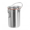 цена Безопасный переносной контейнер для лаб. посуды 500-1000 мл, нержавеющая сталь 18/10, h=250 D=130/160 2л. (8301SS) купить