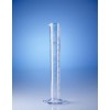 Цилиндр мерный высокий прозрачный, 500 мл, с 6-гранным основанием, пластиковый SAN, класс B, с рельефной градуировкой (65191) (Vitlab)