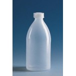 Бутылка узкогорлая круглая, 10 мл, пластиковая PE-LD, с завинчивающейся крышкой PE-LD (138093) (Vitlab)