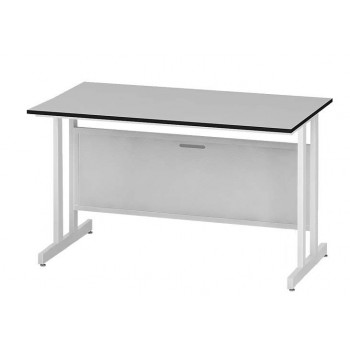 купить Стол пристенный высокий (возм. со стеллажом) ЛАБ-PRO СПКв 150.80.90 F26/34 (FRIDURIT 26мм с бортиком / TRESPA) цена