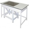 цена Стол весовой большой *стол в столе* 900 СВГ-1200п (пластик/гранит) купить